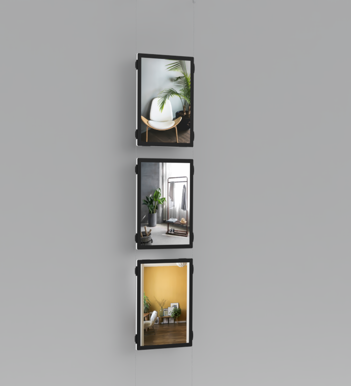 A4 Claralight LED light pocket cable mounted 3 hig